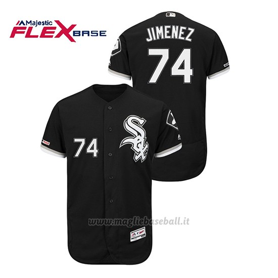 Maglia Baseball Uomo Chicago White Sox Eloy Jimenez Flex Base Majestic Autentico Collection Nero